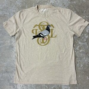 Staple Pigeon Graphic T Shirt Mens Large Beige Skater Streetwear Skatewear Y2K